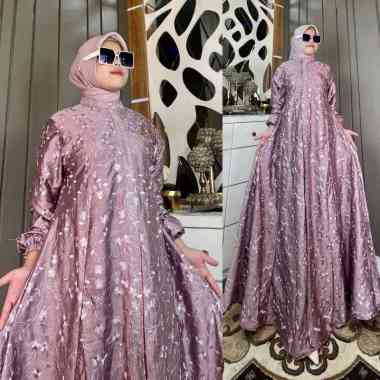 GAMIS SANTORINI BORDIR GAMIS BORDIR CANTIK DAN MEWAH GAMIS KEKINIAN KONDANGAN PESTA GAMIS VIRAL TERB