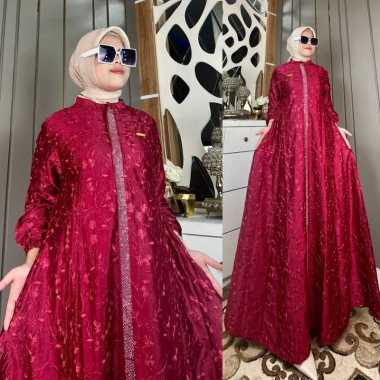 GAMIS SANTORINI BORDIR GAMIS BORDIR CANTIK DAN MEWAH GAMIS KEKINIAN KONDANGAN PESTA GAMIS VIRAL TERB