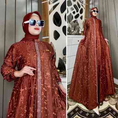 GAMIS SANTORINI BORDIR GAMIS BORDIR CANTIK DAN MEWAH GAMIS KEKINIAN KONDANGAN PESTA GAMIS VIRAL TERB