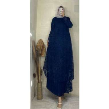 GAMIS BROKAT MALAYSIA PLISKET PREMIUM GAMIS BURKAT BAJU KONDANGAN CANTIK MEWAH MODEL TERBARU 5L (JUM