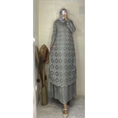 GAMIS BROKAT MALAYSIA PLISKET PREMIUM GAMIS BURKAT BAJU KONDANGAN CANTIK MEWAH MODEL TERBARU 5L (JUM