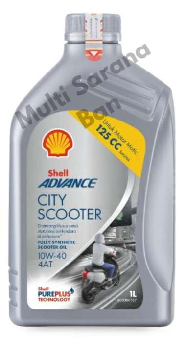 OLI MOTOR MATIK SHELL ADVANCE AX CITY 10W - 40 1 LITER