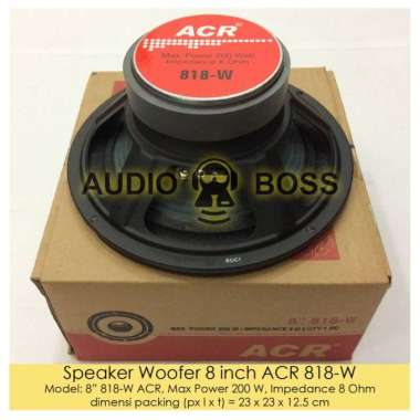 Speaker Woofer 8 inch ACR 818-W / Speaker Woofer ACR 8" 818 200W