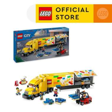 LEGO City 60440 Yellow Delivery Truck (1061 Pieces), Mainan, Building Block, Toys