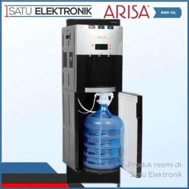 Arisa BWD12ZL Dispenser Galon Bawah 3 in 1 Hot Cool Normal Hitam Low Watt