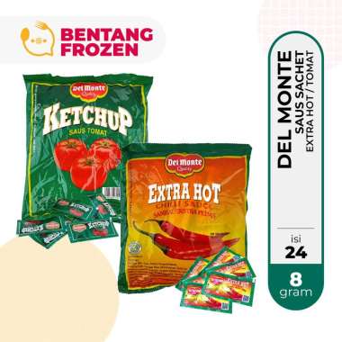 Delmonte Saus Tomat / Saus Sambal / Extra Hot Sachet 8gr Saus Tomat