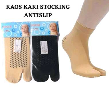 Kaos Kaki Stoking Jempol Anti Slip Bintik Wanita Muslimah Perempuan Stoking Anti slip