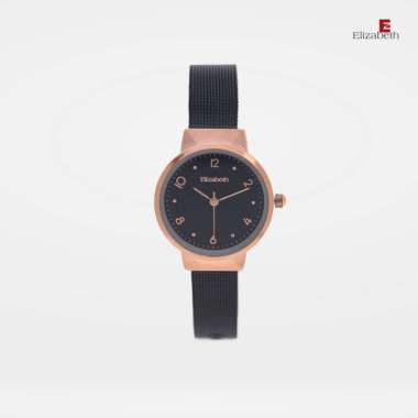 Elizabeth – Jam Tangan Wanita | Mesh Strap 2203-0654 Black