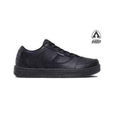 Aerostreet 37-44 Hoops Low 2.0 All Black - Sepatu Sneakers Casual 39