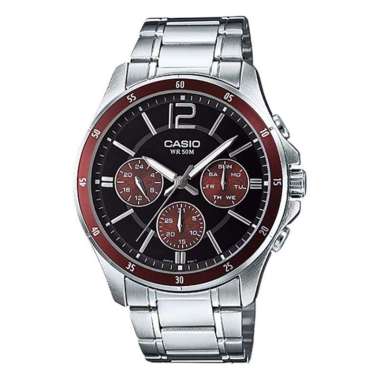 CASIO ORIGINAL - CASIO MTP-1374D-5AVDF CASIO MTP 1374D 5A - JAM TANGAN PRIA JAM PRIA CT - STAINLESS 