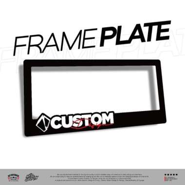 CUSTOM Frame Plat Nomor MOONEYES Akrilik Untuk Semua Motor Ukuran Standar Samsat PNP FPCustom SATUAN