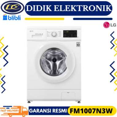 MESIN CUCI LG FM1007N3W 7Kg Mesin Cuci Front Loading Smart ThinQ With NFC Control