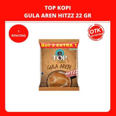 TOP KOPI GULA AREN HITZZ 22GR - 1 RENCENG 15 SACHET