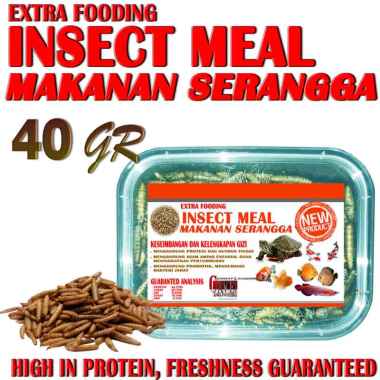 130GR INSECT MEAL MAKANAN KURA-KURA AIR BRAZIL RES CST AST MONBI DAMER AMBON UNIFILIS PICTA RAZOR PI
