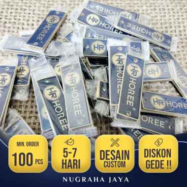 Label Tas Kulit | Label Tas Besi | Label Plat Tas | Emblem Custom Desain Suka-suka Dan Bahan Kuninga