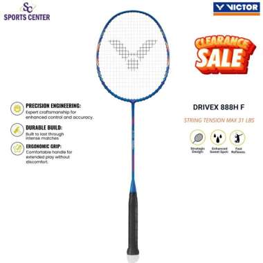 Clear Sale Raket Badminton Victor Drive X 888 H / 888H F Blue