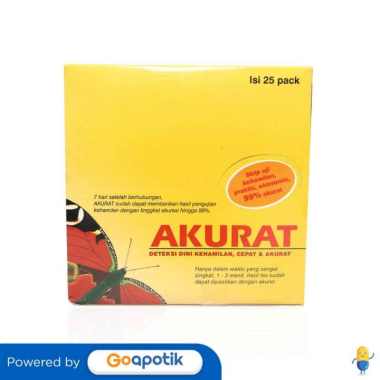 AKURAT TEST PACK STRIP BOX 25 PACK