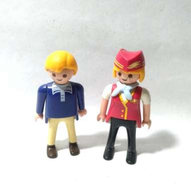 Lego Pramugari Flight Cabin Stewardess Attendant Playmobil Geobra Toys