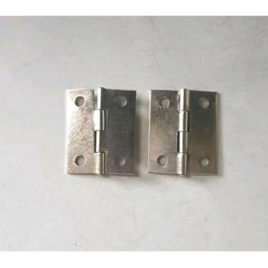 engsel tipis 1,5" = 3,7 cm engsel plat tipis pintu laci triplek pintu kandang belum termasuk sekrup 