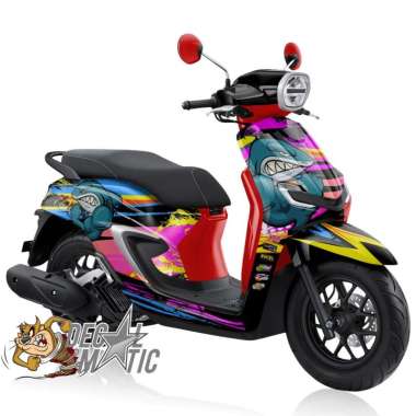 Decal Stylo 160 Full Body - Sticker full body wrap Variasi Skotlet full Honda Stilo 160 - Racing 3 D