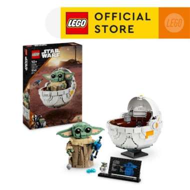 LEGO Star Wars 75403 Grogu with Hover Pram (1048 Pieces), Toys, Mainan Anak Laki Laki, Bricks