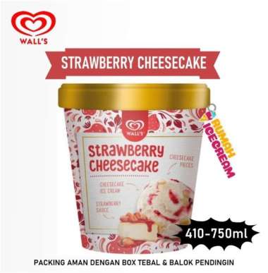 Ice Cream / Es Krim Strawberry Cheesecake Walls 410ml