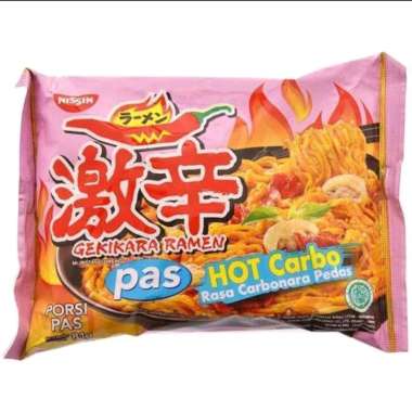 Nissin Gekikara Hot Ramen Porsi Pas Mie Instan hot carbo