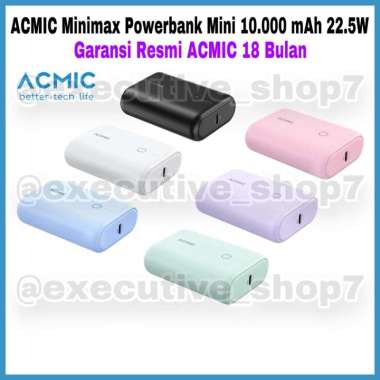 ACMIC Minimax Powerbank Mini 10.000 mAh 22.5W - Garansi Resmi ACMIC 18 Bulan Black