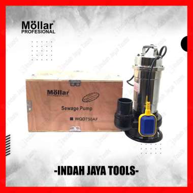 MOLLAR WQD750AF Sewage Pump - Pompa Celup 3 Inch Otomatis Air Kotor Bersih Keruh Sungai Ledeng Subme
