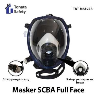 Masker SCBA Pemadam / Full Face Mask SCBA Breathing Apparatus