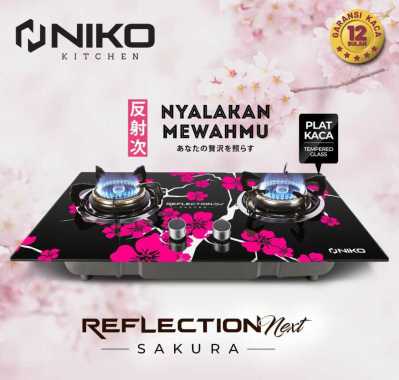 Niko Kompor Gas Kaca Reflection Next Sakura 2 Tungku