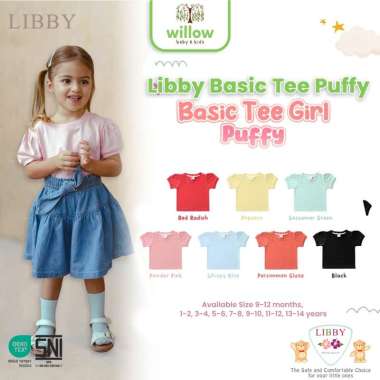 Kaos Anak - Libby Basic Tee Puffy 5-6Y Black