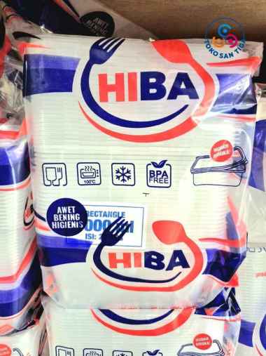 Hiba Thinwall Rectangle 1000 ml isi 25 pcs