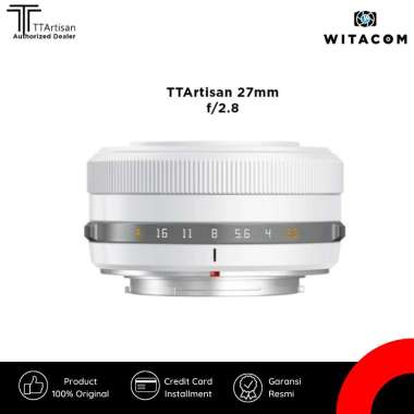 WITACOM - Lensa TTArtisan AF 27mm f/2.8 for Fuji X-Mount Limited Edition Polar White - Garansi Resmi