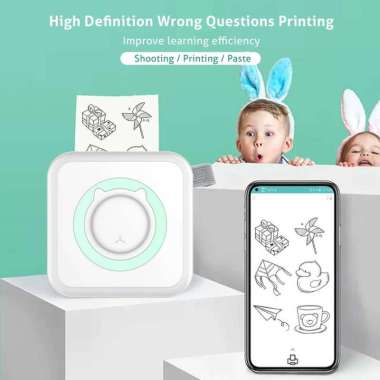 LEFUXIN Printer Thermal Bluetooth Pocket 200 DPI with Watercolor Pen C15 Printer Stiker Inkless Jual