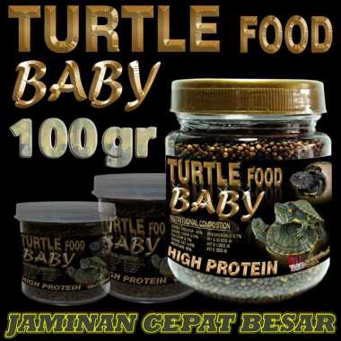 100 GR MAKANAN BAYI ANAKAN KURA-KURA AIR BRAZIL REST CST ALIGATOR RAZOR AMBON DAMER PICTA PIPUT MONB