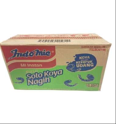 INDOMIE KUAH SOTO KOYA NAGIH 76GR DENGAN KERUPUK UDANG DUS ISI 40PCS