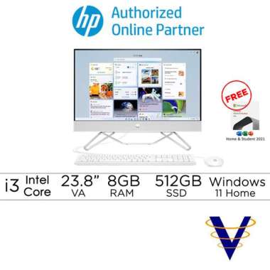 PC AIO HP 24-cb1888d Core i3-1215U 512GB SSD 8GB 23,8"FHD VA Win11+OHS