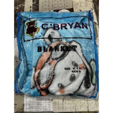 selimut anak bayi baby topi bludu Câ Bryan 90x90 TERMURAH 90x90 Hijau