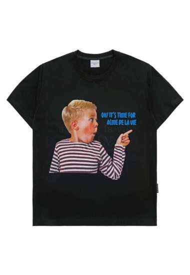 【ADLV】COWBOY LETTERING BABY FACE SHORT SLEEVE T-SHIRT acmé de la vie ADLV COWBOY LETTERING BABY FACE SHORT SLEEVE