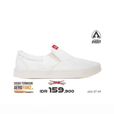 Aerostreet 37-44 Comfy 2.0 Natural Natural Natural - Sepatu Slip On Pria Wanita 37