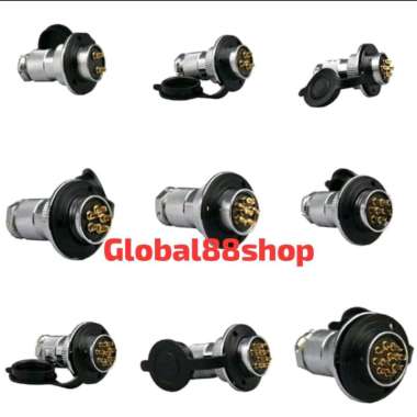 Aviation plug connector 2p 3p 4p 5p 6p 8p 10p 12p 25mm 25 mm 2.5cm 2,5cm 2pin 3pin 4pim 5pin 6pin 8p