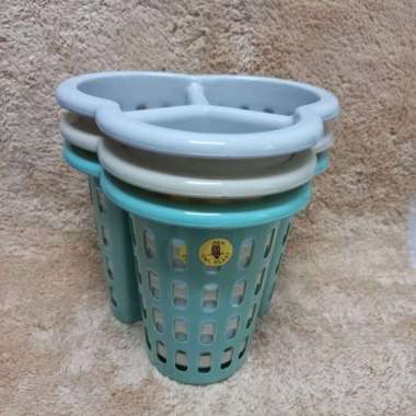 OWL PLAST TRINITY CUTLERY HOLDER 3 SEKAT TCH227 Hijau