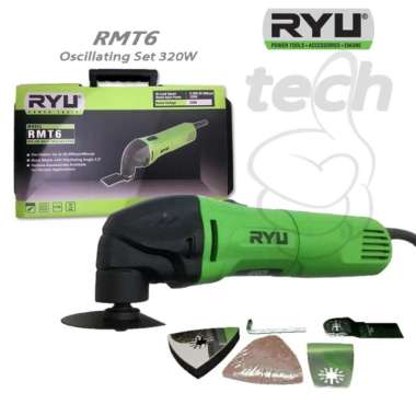 Mesin Multi Cutter RYU RMT6 - Set 6 Pcs Oskilasi Serbaguna