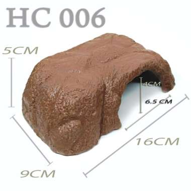 HC007 HIDINGCAVE REPTILE GOA TEMPAT NGUMPET SEMBUNYI LEOPARD GECKO AFT WHEELERI HIDDING CAVE PLACE R