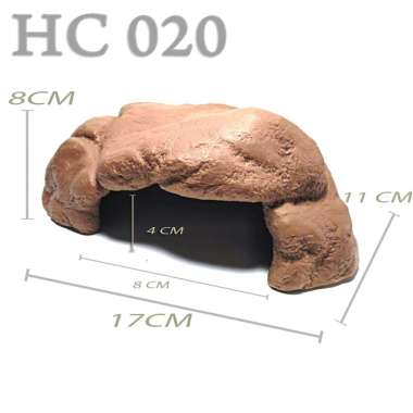 HC007 HIDINGCAVE REPTILE GOA TEMPAT NGUMPET SEMBUNYI LEOPARD GECKO AFT WHEELERI HIDDING CAVE PLACE R