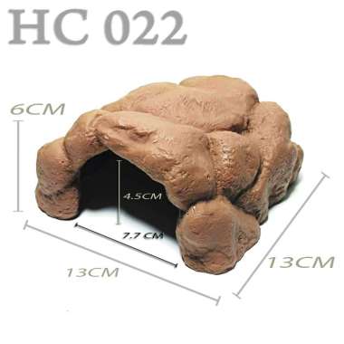 HC007 HIDINGCAVE REPTILE GOA TEMPAT NGUMPET SEMBUNYI LEOPARD GECKO AFT WHEELERI HIDDING CAVE PLACE R