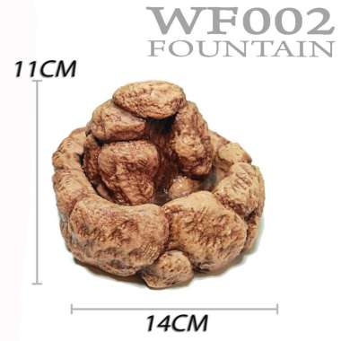 WF002 FOUNTAIN WATERFALL AIR MANCUR AIR TERJUN MINI TEMPAT MINUM HEWAN REPTILE BEARDED DRAGON KADAL