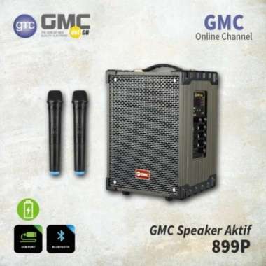 BATAM - GMC 899P 899 P speaker portable bluetooth kayu 6.5 inch guitar