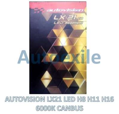 Autovision LX21 CB LED H8 H11 H16 21W 6000K Putih Luxeon Z Lampu Mobil